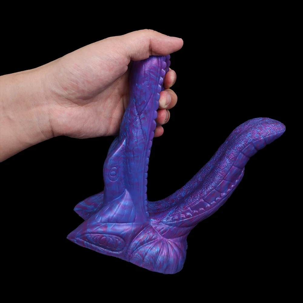 New Style Sex Toy Double Head Dildo Soft Silicone Flexible Monster Big Dildo for Gay Men Lesbian Women