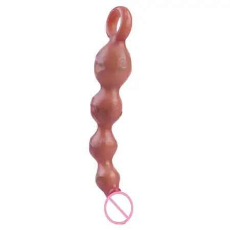 Skin-friendly Anal Beads Butt Plug Adult Sex Toy, Silicone Sex Toys Clitoris G Spot Anal Stimulator Prostate Massager for Couple