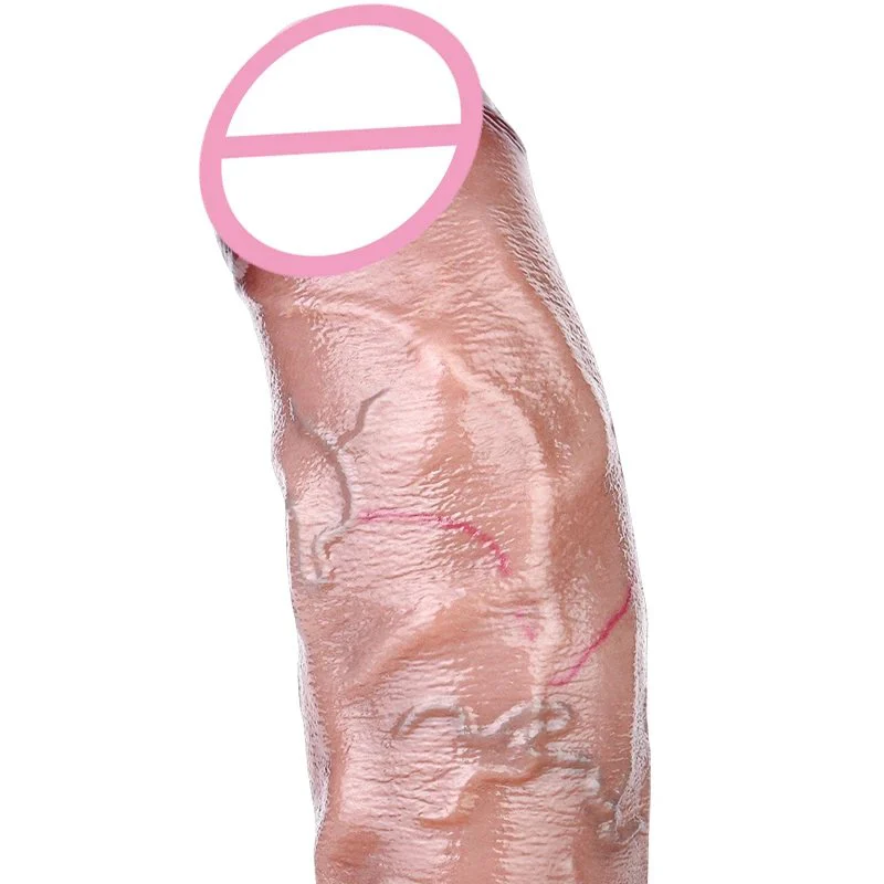 Wearable Silicone Male Strap-on Hollow Dildo Realistic Penis Extender for Men Delay Ejaculation Adult Silicone Sex Toys