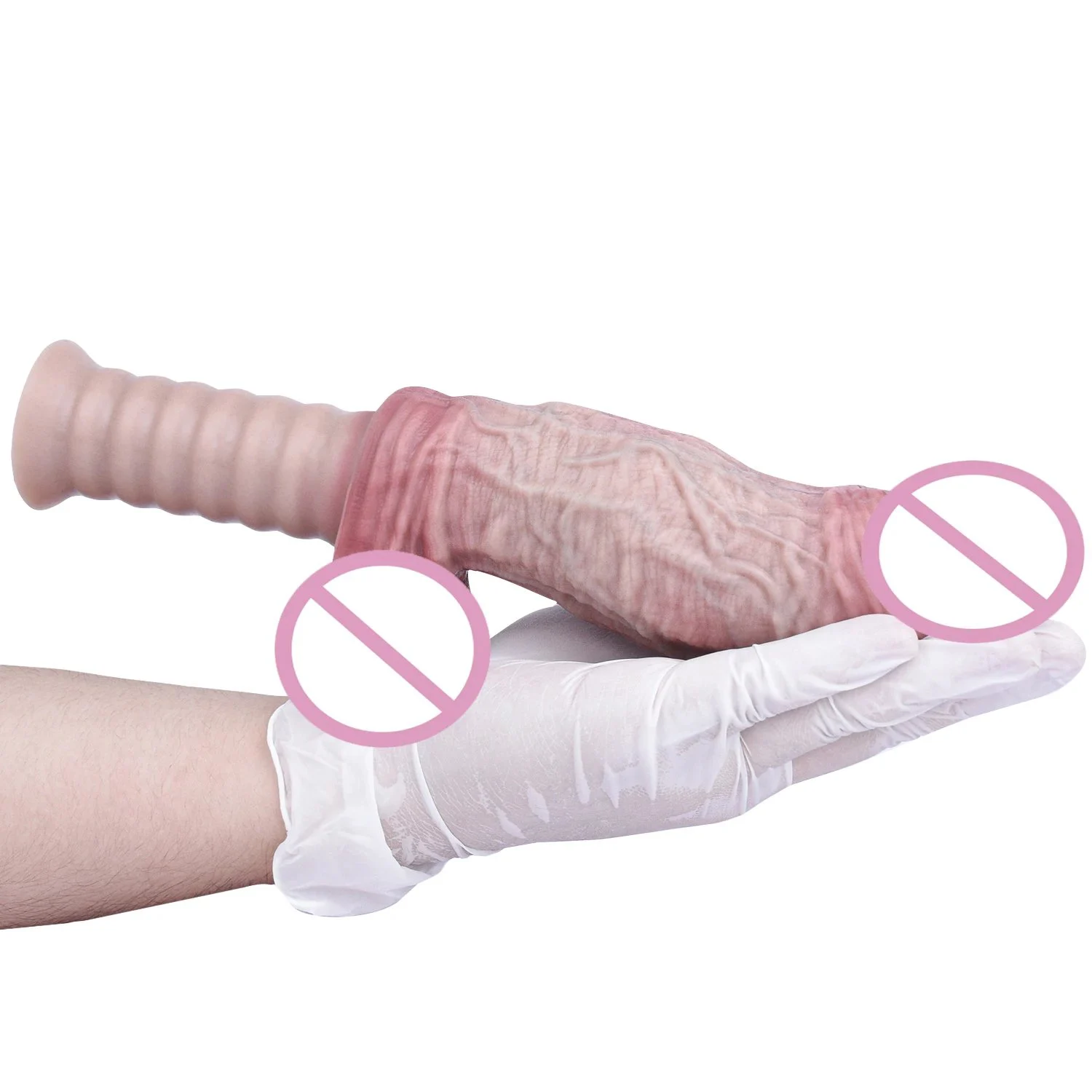 Soft Dual Layer Silicone Realistic Dildo Screw Handle Penis Sex Toys for Women Vagina Anal Stimulate