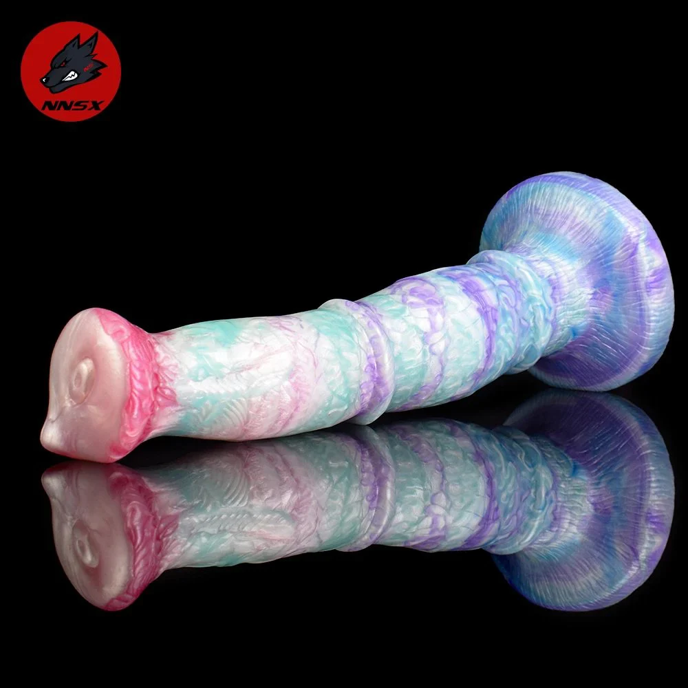 Soft Fantasy Dog Dildo Female Masturbator Sex Toys Real Feeling Realistic Anal Plug Penis Silicone Suction Cup Dildos Women Man