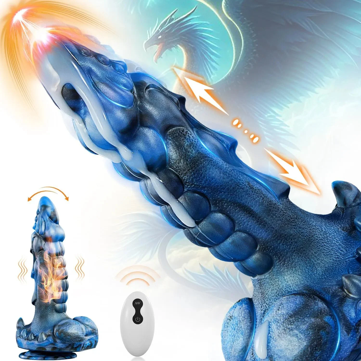 New Alien Dildo Vibrator Adult Products 8-frequency Telescopic Vibration Heating Female Masturbation Toy Alien Dildo Vibrator