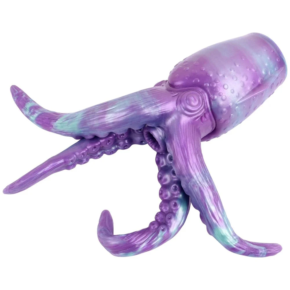 911g Super Soft Silicone Deep Sea Giant Octopus Tentacles Male Masturbator Sex Toy Support