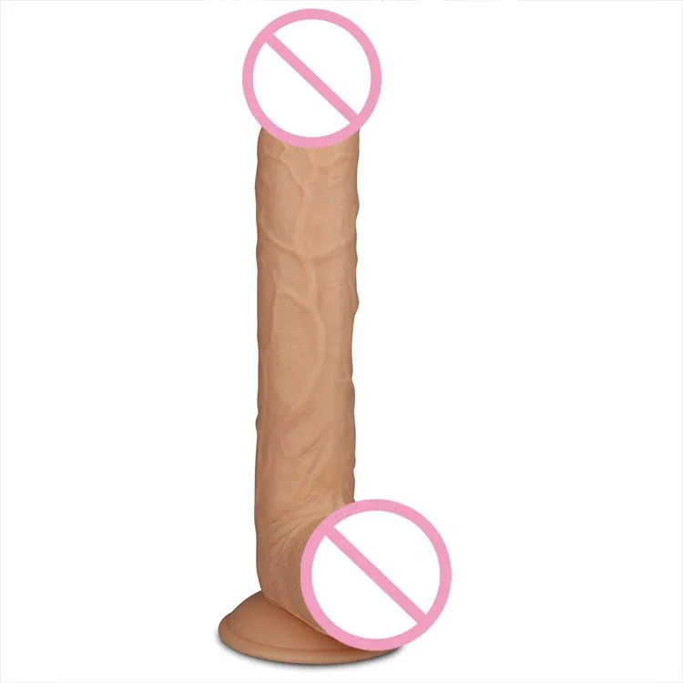 Manual Waterproof Flexible King-Sized Stimulation Thick Realistic Dildo