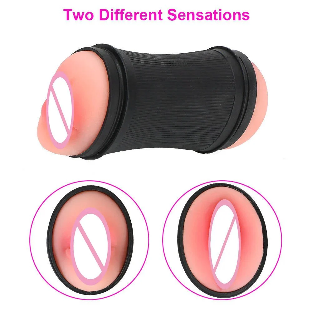 Adult Products Men Appliances Real Feel Touch Mini Manual Aircraft Cup Vibrator Masturbation Cup for Men