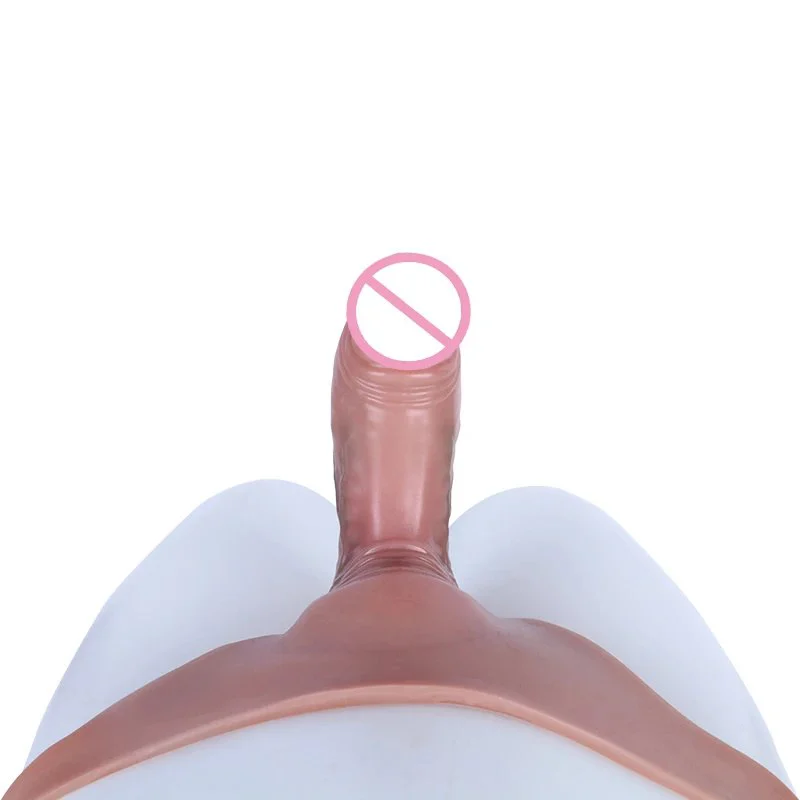 Realistic Strap on Hollow Dildo for Men Penis Dildo Sleeve Realistic Textured Cock Enlarger Extension Sex Toy for Couple