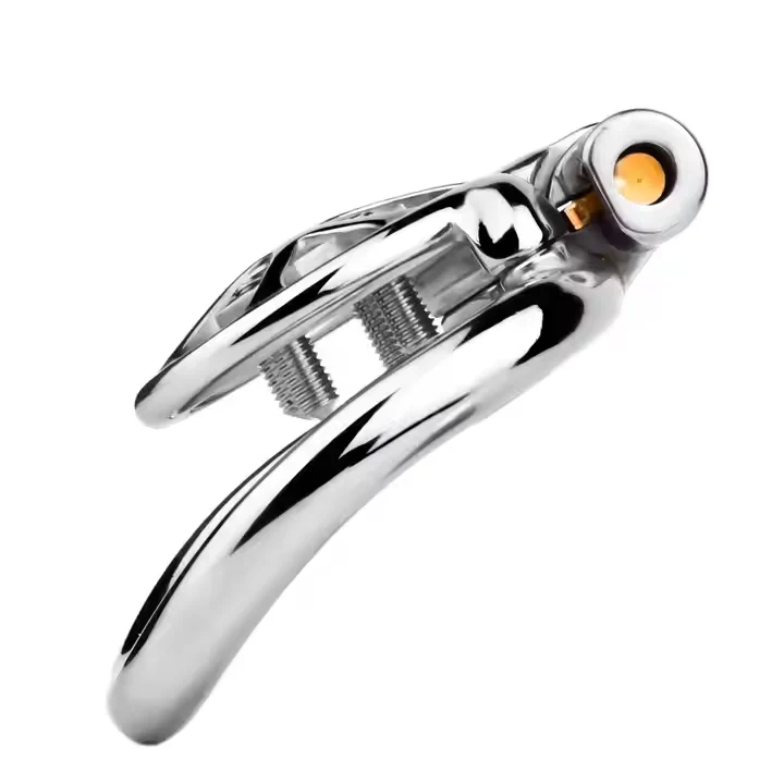 stainless steel off-road wheel shaped chastity cage hollow breathable skin-friendly safe With catheter SM sex toy for man