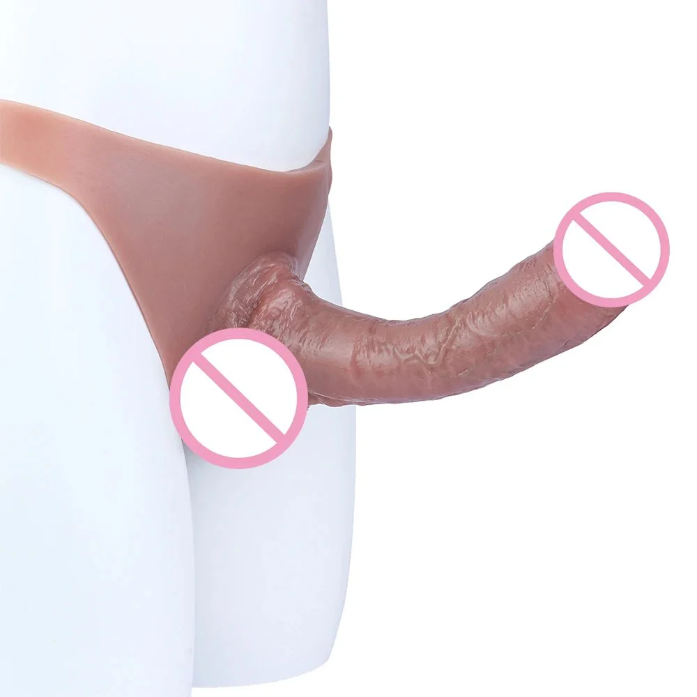 Hollow Silicone Realistic Penis Panties Wearable Dildo Underwear for Men, Two Styles Available