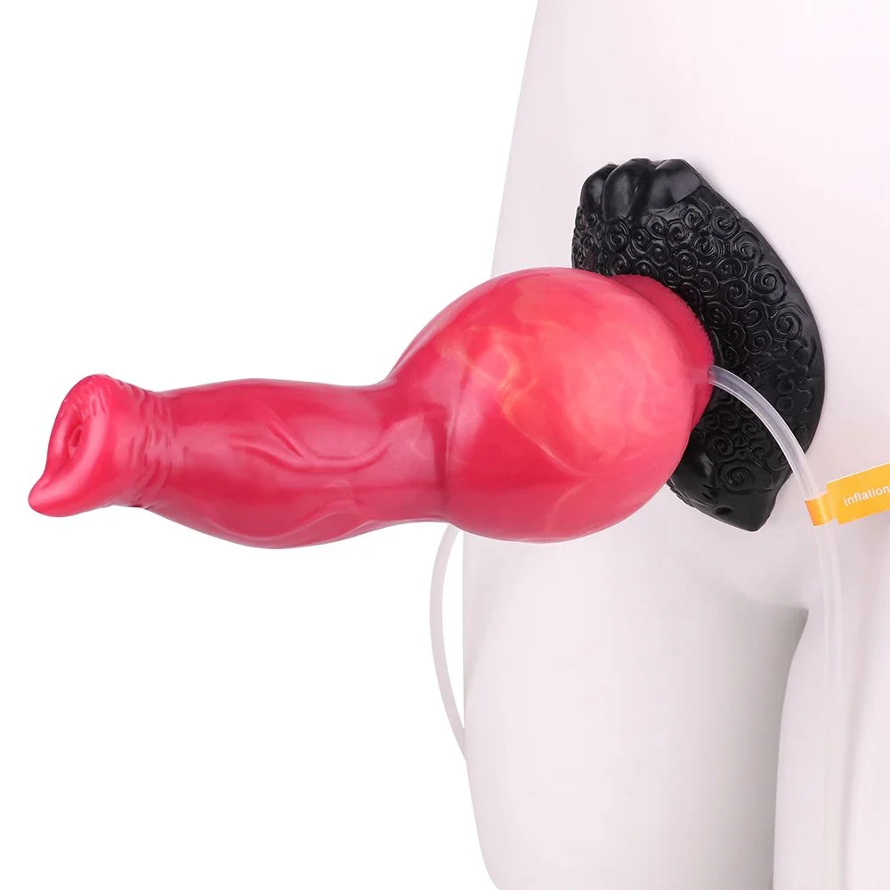 Squirting Dildo Fantasy Monster Dildo Inflatable Soft Silicone Dildo Female Sex Masturbation Adult Fun Sex Toys