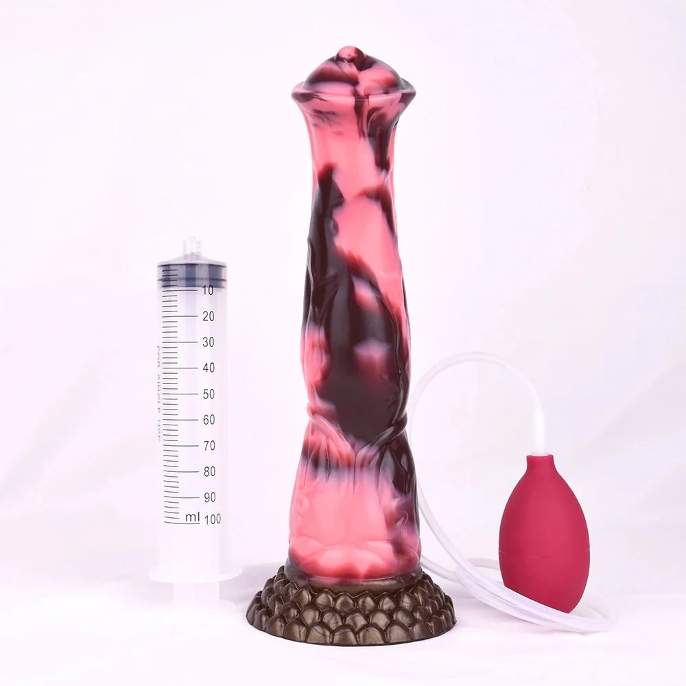 Soft Silicone Squirting Horse Dildo Fantasy Dildo Toys Sex Adult for Woman
