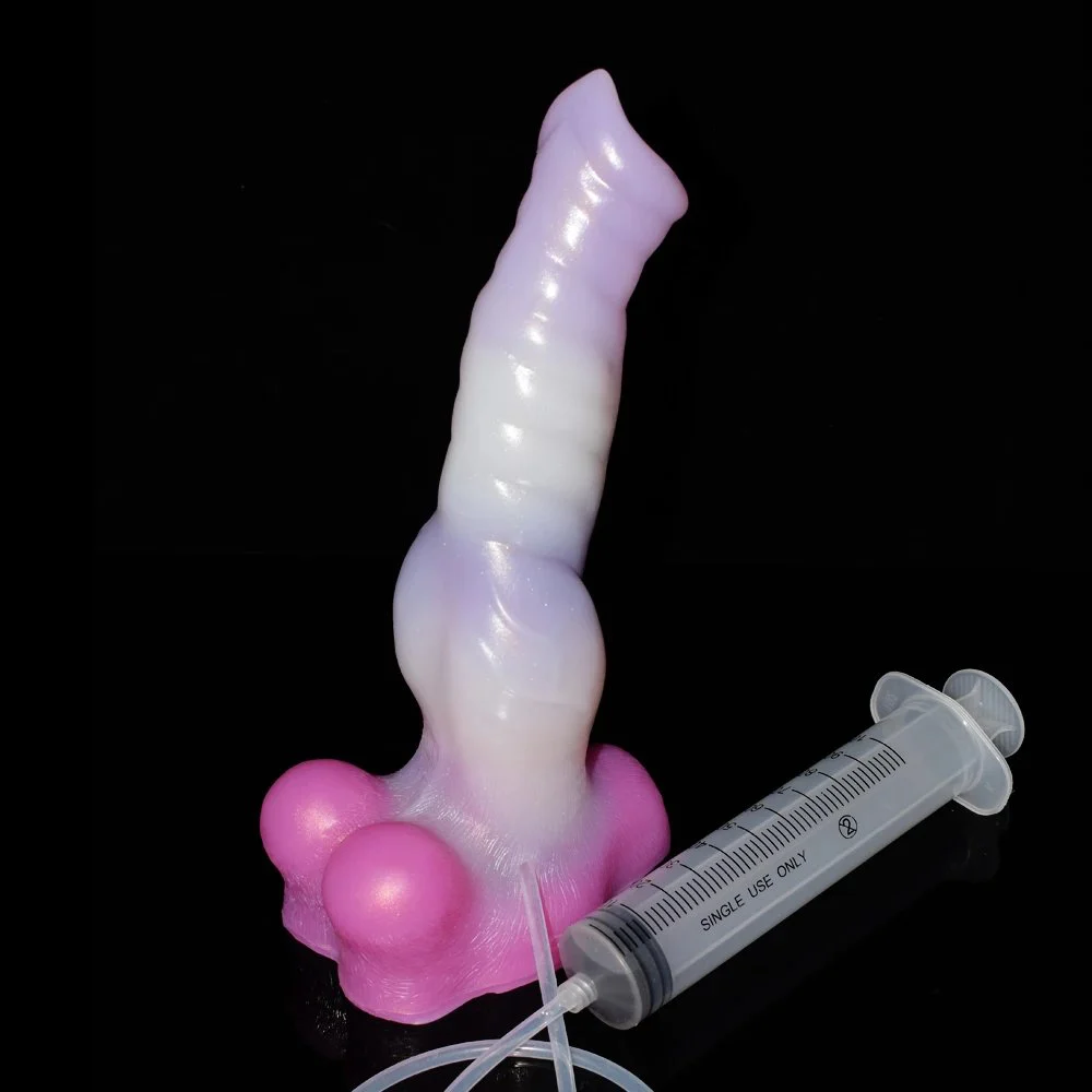 Squirting Dildo Lifelike Werewolf King Cock Size Big Sex Toys Ejaculating Dildo for Lesbian Handjob Massager with Suction Cup