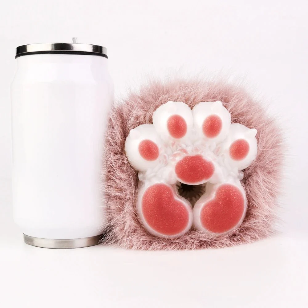 Animal Cat Claw Animal Fur Pocket Pussy Male Masturbator Soft Silicone Single Vagina Penis Stroker Massage Sex Toy for Men