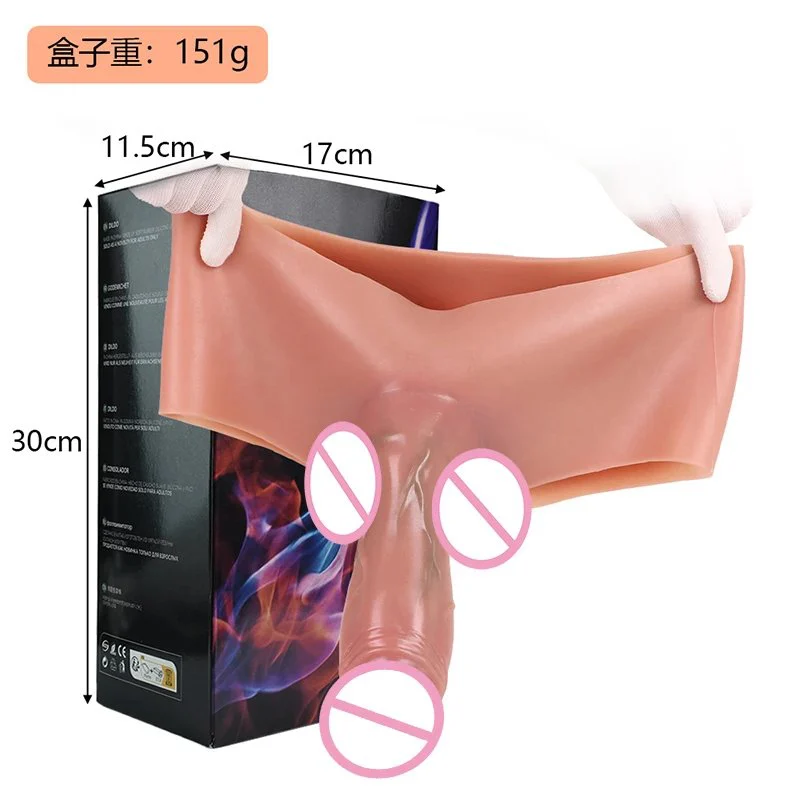 Huge Realistic Strap on Hollow Dildo for Men Wearable Penis Sleeve Pants for Men Women Gay Lesbian Adult Silicone Sex Toys