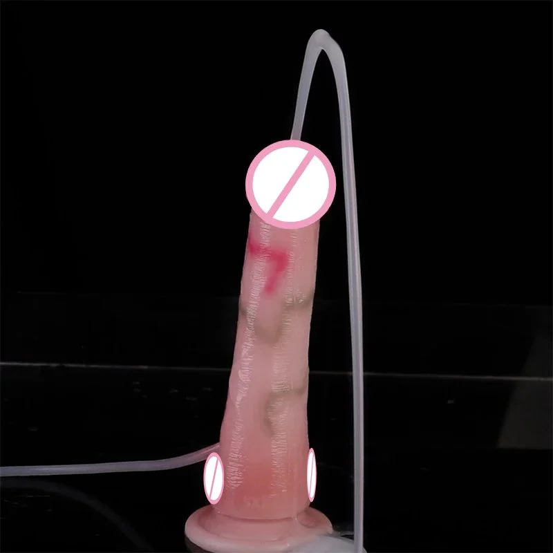 New Series Huge Realistic Squirting Dildo Inflatable Squirting Dildo With Suction Cup for Female Masturbator
