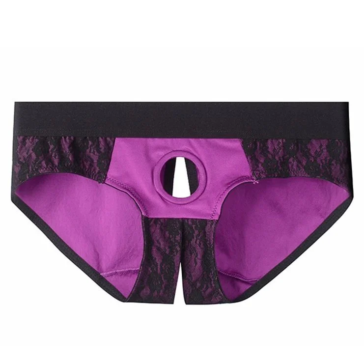 6 Different Sizes O Ring Crotchless Panty Brief Sexy Open Crotch Lesbian Underwear