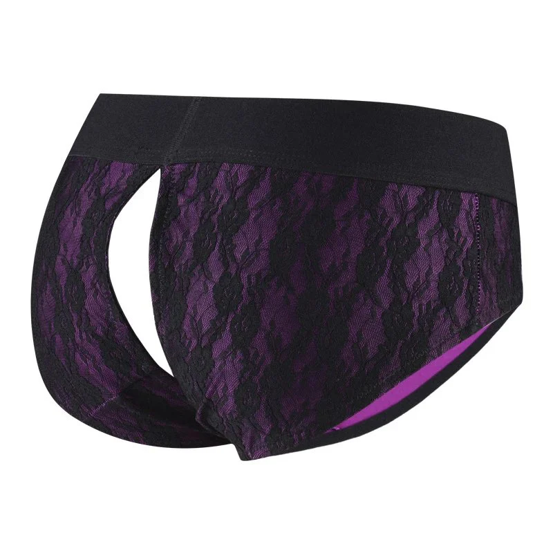 6 Different Sizes O Ring Crotchless Panty Brief Sexy Open Crotch Lesbian Underwear