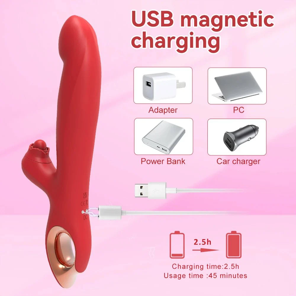 10 Frequency New Arrival AV Wand Clitoris Stimulator Swing Sucking G Spot Rabbit Vibrator Sex Toys for Women