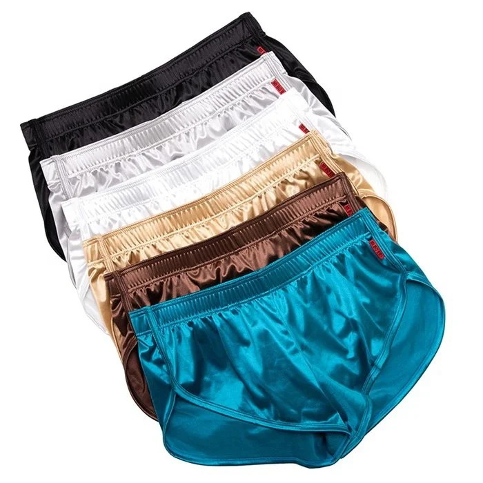 Men's Mid-Rise Sexy Seamless Spandex Boxer Shorts Icy Silk Big Size Knitted Sport Underpants Adults House Underwear