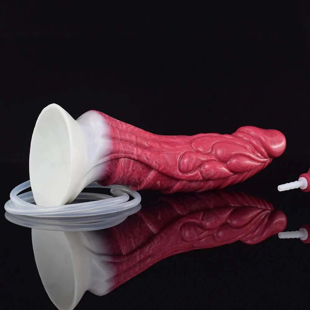 Squirting Dragon Dildo With Suction Cup 8.47inch Curve Ejaculating Animal Penis Anal Plug Sex Toys for Man Women
