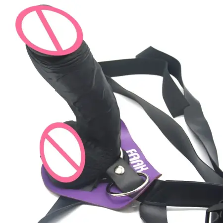 24.5cm Dressing Rubber Penis for Lesbian Sex Toy Thick Dildo with Belt Strap on Dildo with Big Glans Sex Toy for Male