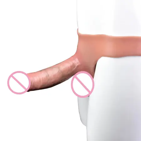 7.4''Silicone Hollow Sleeve Dildo Panties Wearable Dildo Strap on Dildo Lifelike Realistic Cock Sleeves for the Man Woman Couple