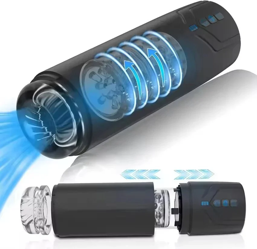 Automatic Men's Rotating Flying Cup Ring Invisible Inverse Mold Hand-held Electric Bath Water Cup Stretch Masturbator Sex Toys