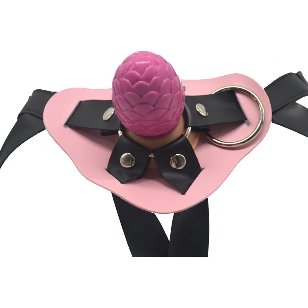 9.5cm Nuts Shape Lesbian Sex Toy Rubber Penis for Women Anal with Belt Strap on Dildo Sex Toy for Male