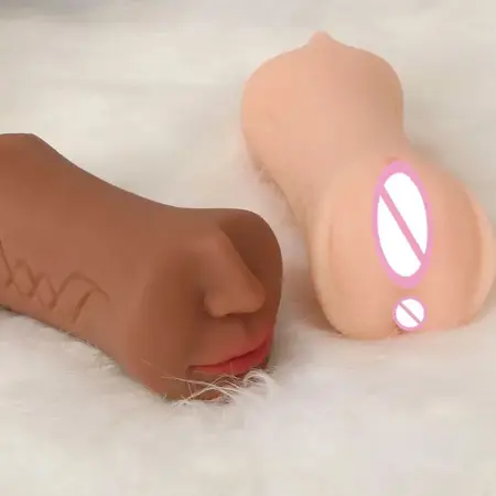 3 in 1 Men Masturbator Sex Toy Male Vagina Anal Sex Masturbator Tool Men Plastic Rubber Vagina