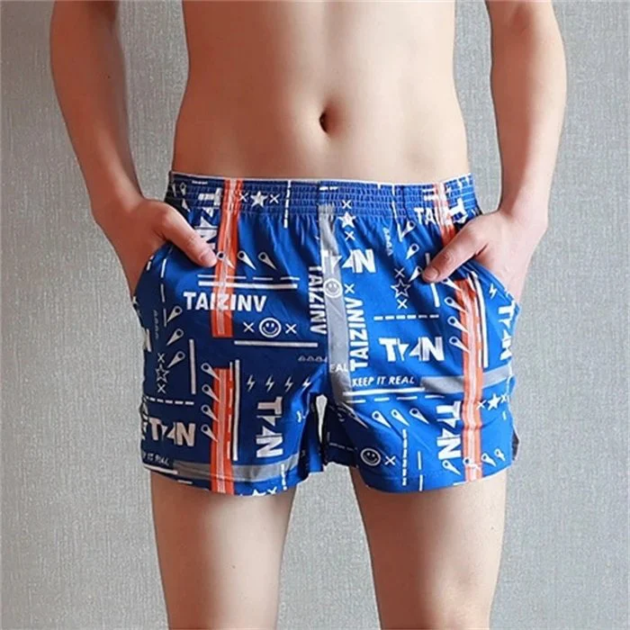 Soft Breathable Men's Cotton Underwear Boxers Briefs with Comfortable Waistband