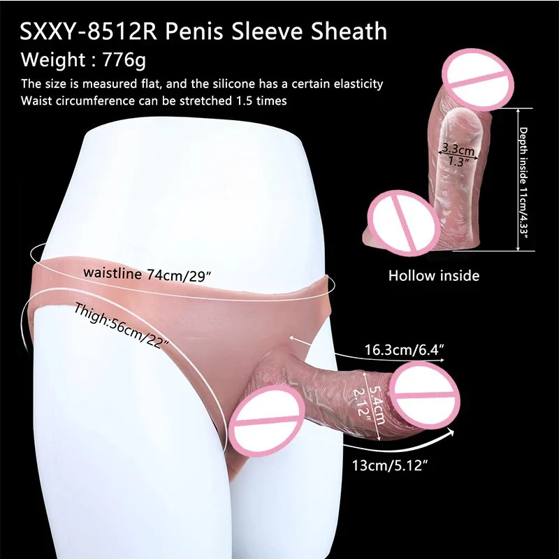 Realistic Strap on Hollow Dildo Realistic Pants Penis Big Dildo for Women Lesbian Adult Sex Toys Wearable Dildo