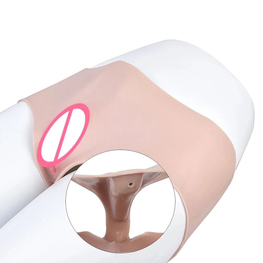 Vagina Boxer Briefs Silicone Underwear Panties Hip and Butt Enhancer for Crossdressing Transgender