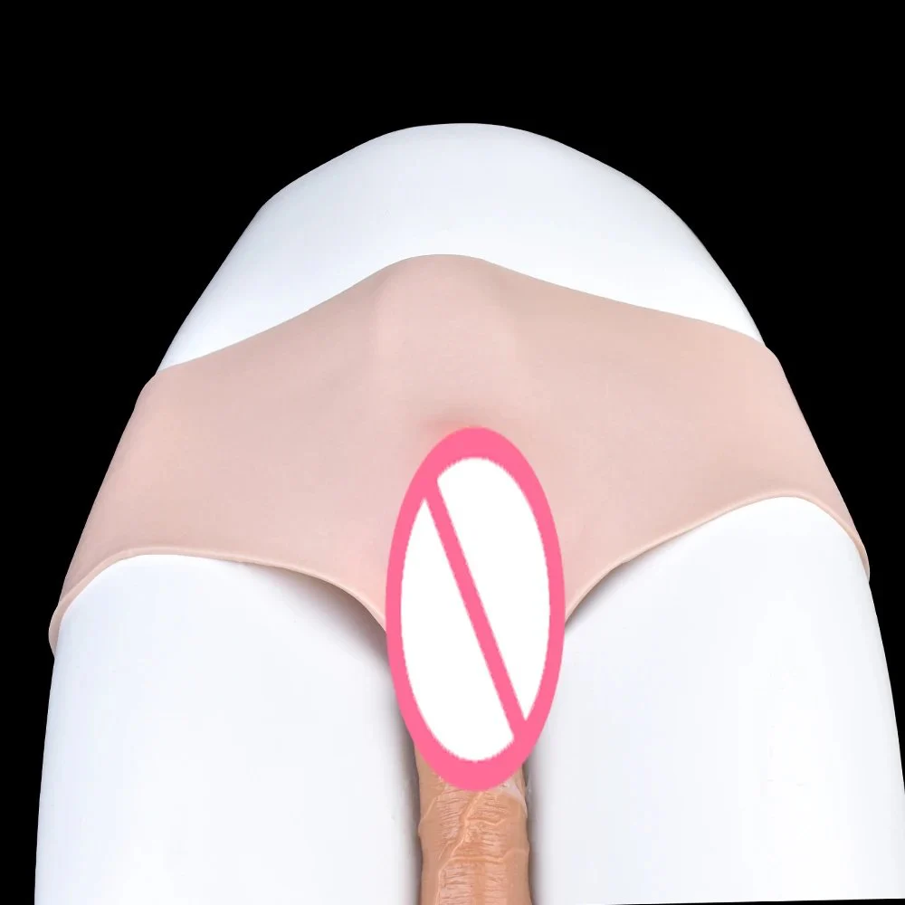 Vagina Boxer Briefs Silicone Underwear Panties Hip and Butt Enhancer for Crossdressing Transgender