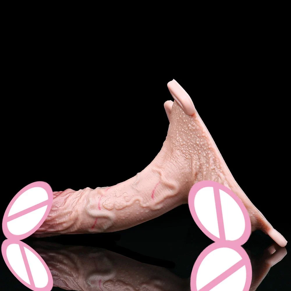 Realistic Suction Cup Dildo for Men Women Lifelike Soft Silicone Penis with Veins Texture