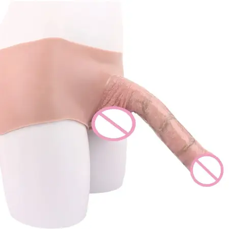 Realistic Extended Penis Panties with Real Skin Soft Feeling Boxer Briefs Sexy Cock Panties for Male Enlargement
