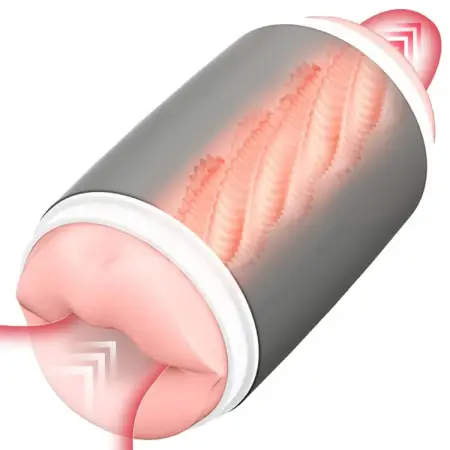 2 in 1 Male Masturbation Manual High Quality Silicone Men Penis Massage