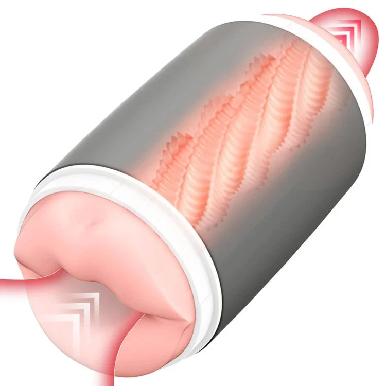 2 in 1 Male Masturbation Manual High Quality Silicone Men Penis Massage