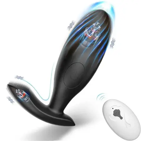 10-Mode Waterproof Remote Control Prostate Massage Plug Silicone Butt Dildo for Couple Sex Toys Anal Plug