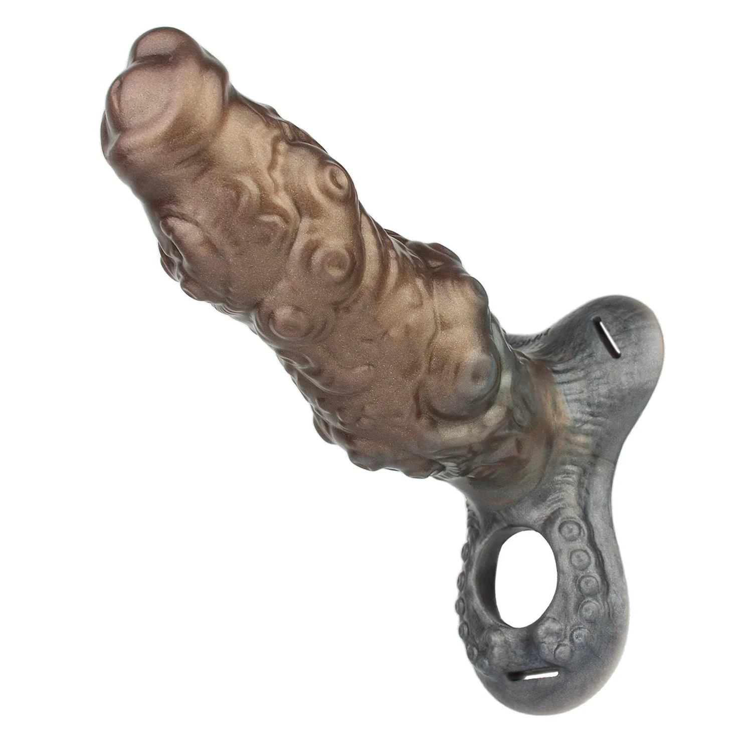 Mocha XXL Wearable Sleeve for Men, Soft Medical Silicone, Realistic Feel & Enhanced Experience