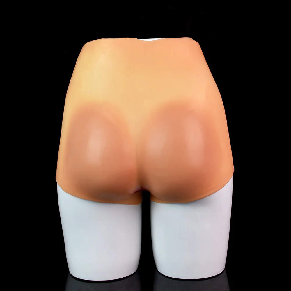 Wearable Double-headed Realistic Dildo Skin Touch Strap on Dildo Anal Plug Dildo Leather Pants Stretchy Sex Toy for Lesbian