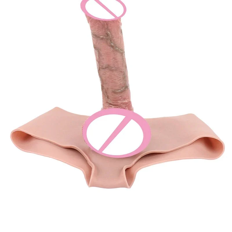 Wearable Penis Sleeve Silicone Strap on Dildo Pants With Hollow Dildo Male Masturbator Sex Toys for Men Delay Ejaculation