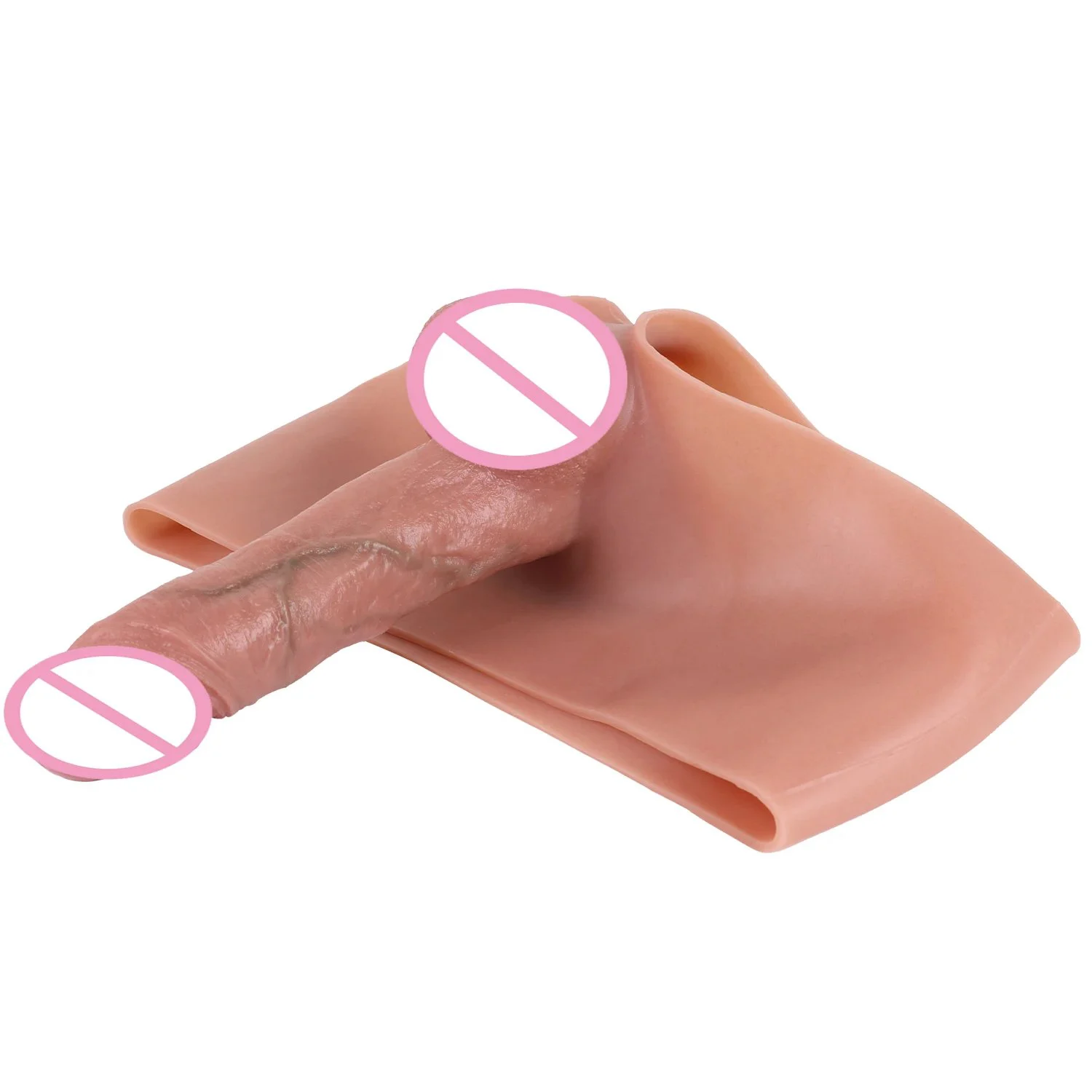 Silicone Super Realistic Hollow Dildo Wearing Pants Realistic Dildo Pants Adult Game Sex Toy