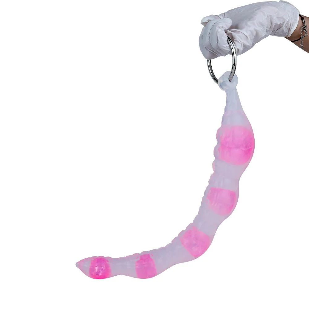 18.8in Silicone Transparent Super Long Anal Beaded Dildo Long Anal Erotic Toy Adult Sex Toys for Women Men Gay Prstate Massage