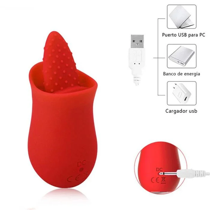 10 Strong Tongue-Shaped Vibrator Massage Female Sex Toys