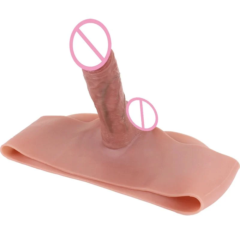 Hollow Realistic Strap on Dildo Pants Silicone Penis Sleeve Dildo Panties for Men Enlargement Women Gay Lesbian Couple