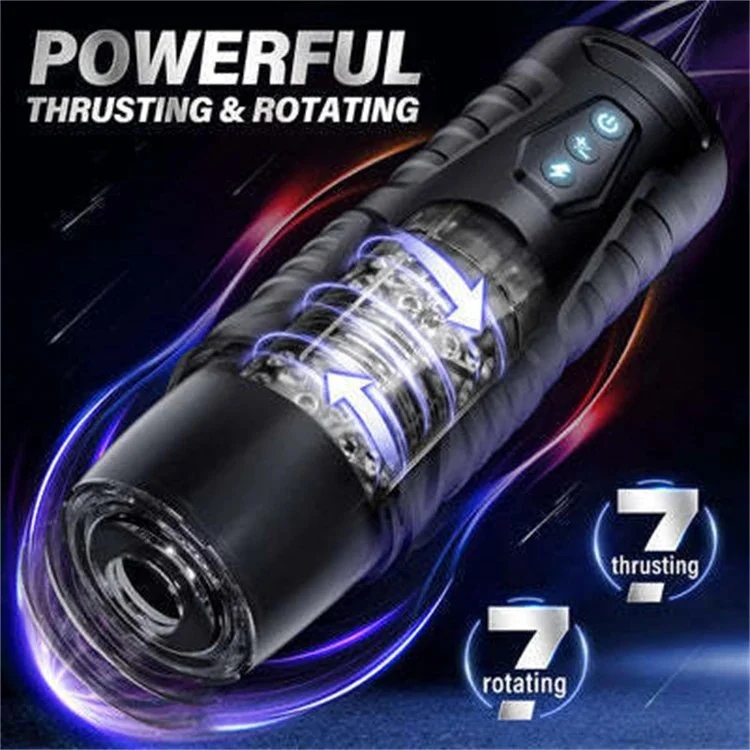 7 Modes Rechargeable Automatic Telescopic Rotation Male Masturbation Cup Sex Toys for Men
