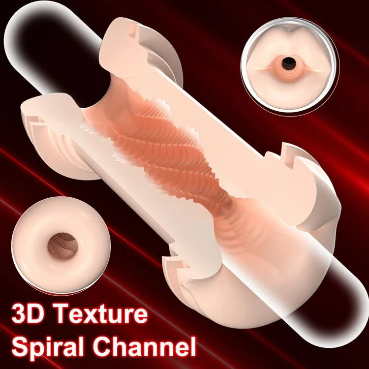 2 in 1 Male Masturbation Manual High Quality Silicone Men Penis Massage