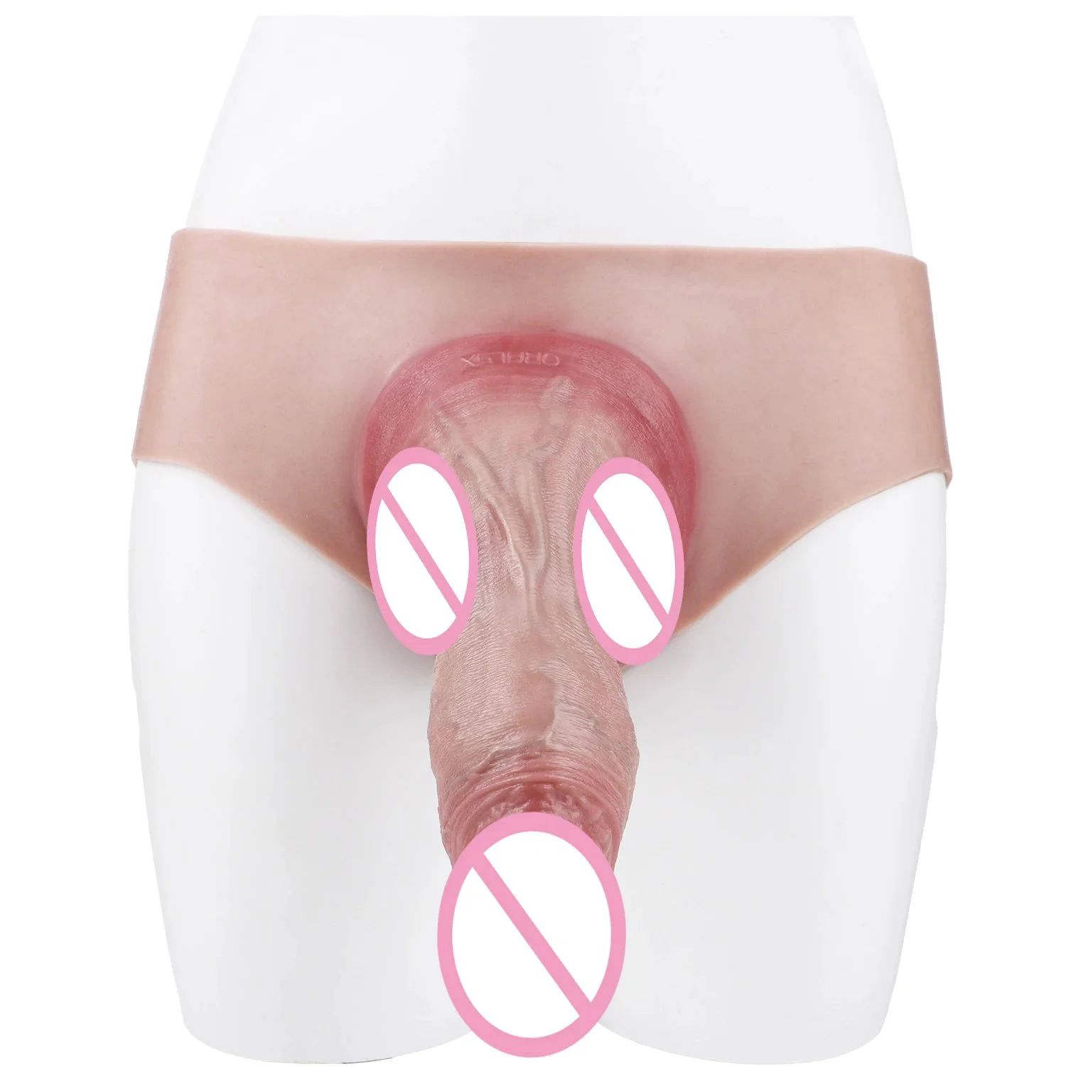Hollow Insertable Male Penis Extender Easy-to-wear Silicone Enhancement Product Sex Toy Suitable for Adults Aged18+