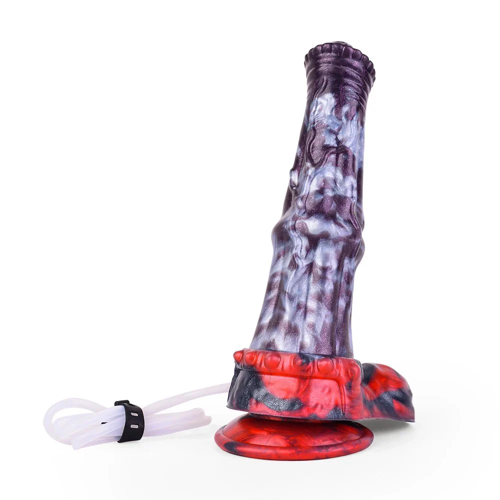 Multi Color Silicone Squirting Horse Dildo Big Animal Squirting Dildo Hands Free Ejaculable Dildo Squirting Cock for Adult
