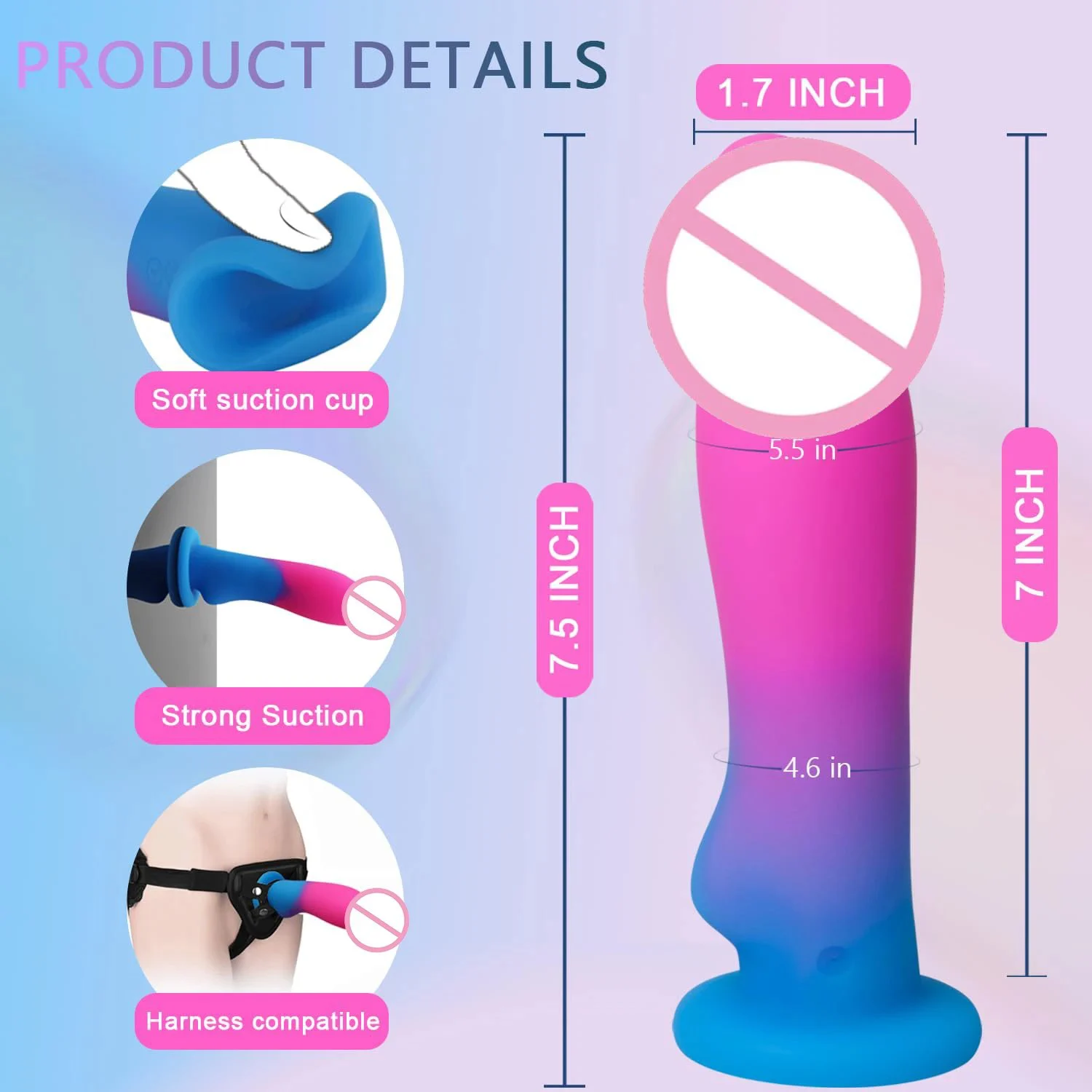 Strong Suction Cup Knot Dildo Clitoral G-spot Stimulation Female Sex Toys Liquid Silicone Fantasy Dildo Vibrator for Women