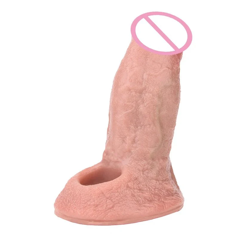 Silicone Open-ended Penis Sleeve Cock Enlagers Reusable Lifelike Penis Enlargement Thickening Sex Toys for Men
